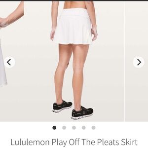 Lululemon Play Off The Pleats Skirt *13" White